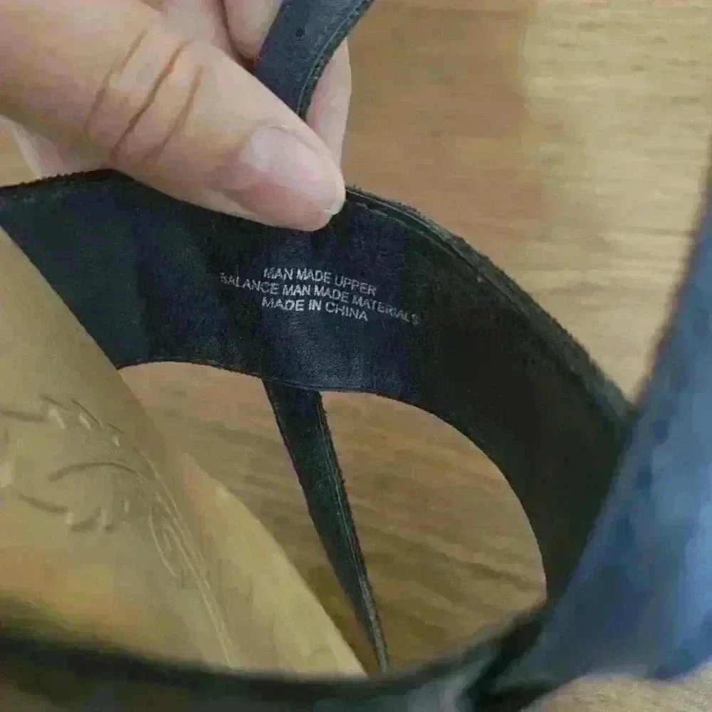 BOC Born Blue Strappy Flat Sandals Womens 7M - Picture 5 of 6